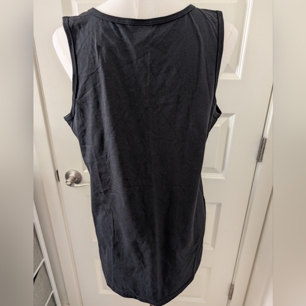Graphic Tank Top Good Vibes Only Black with Rainbow Tie Dye Size XL NWT - Picture 4 of 10